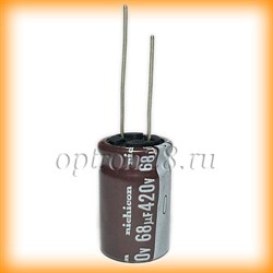 420V 68uF  16*25mm 105° Nichicon